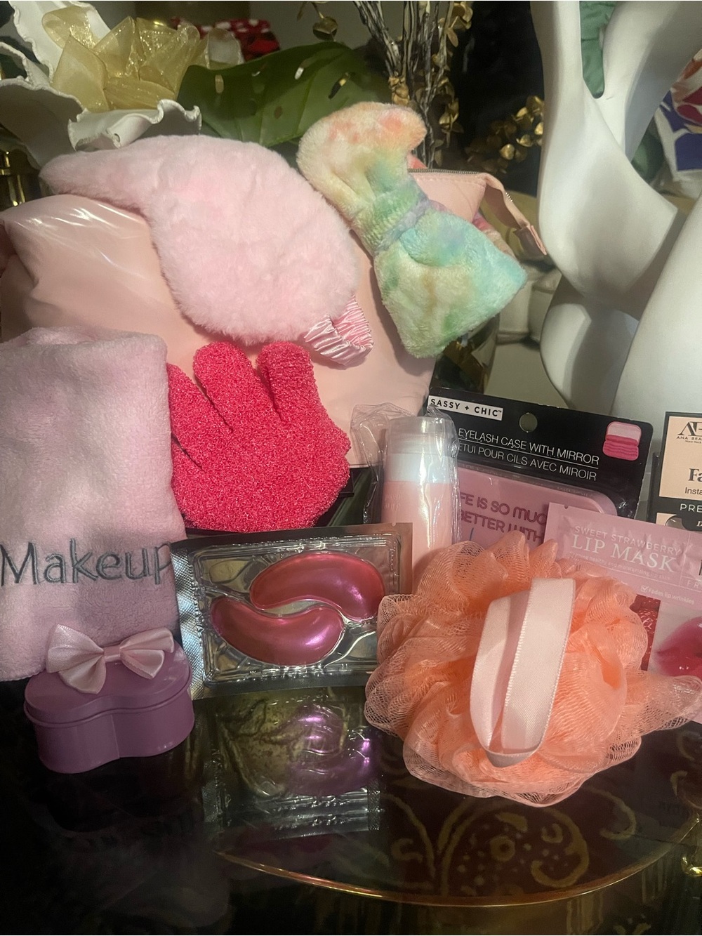 Lancôme Cosmetic Bag with self care essentials. New